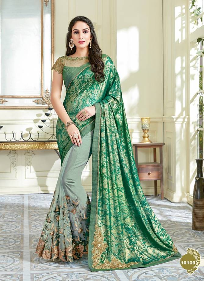 MAHOTSAV Tarana Latest Designer Fancy Wedding Wear Designer Thread Cord And Sequins Embroidery Work Heavy Saree Collection
